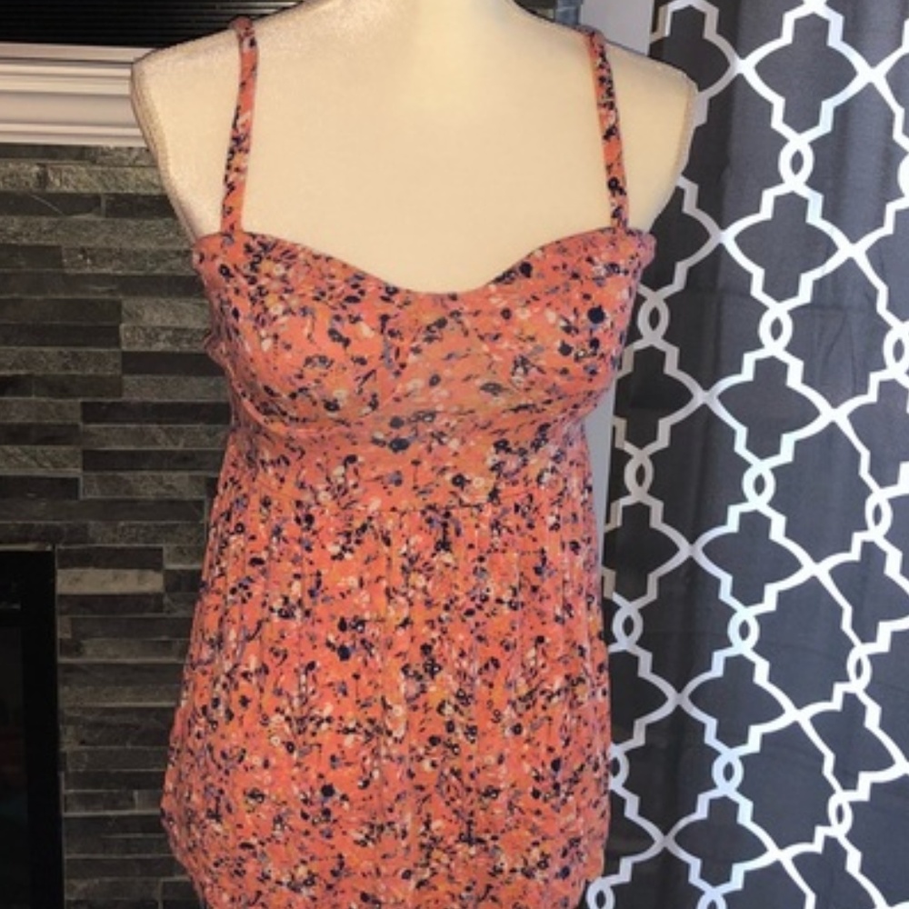 Kirra Floral Bustier Babydoll Top S